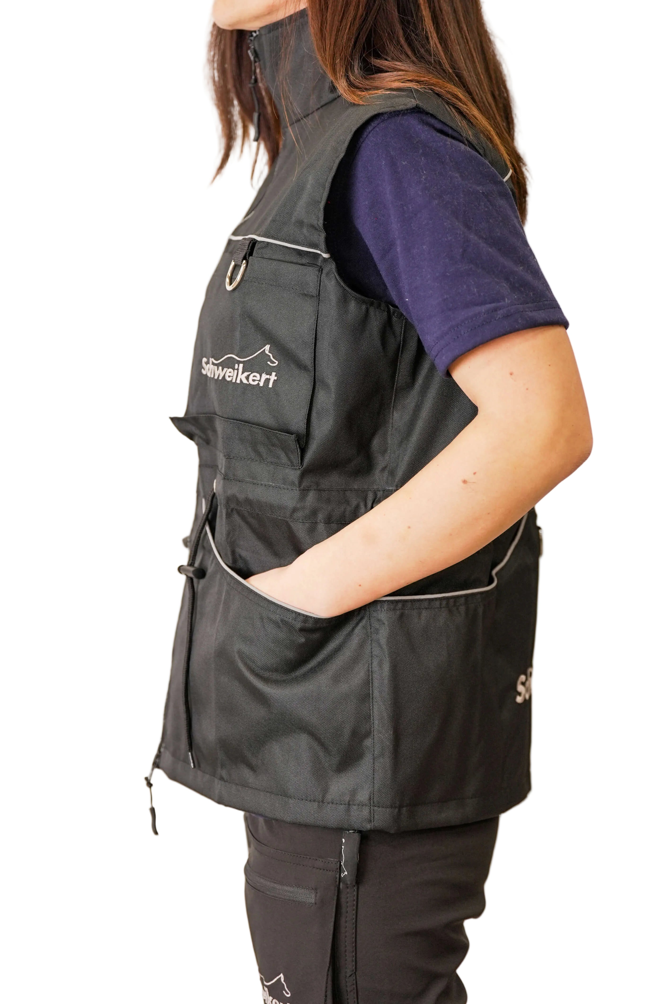 Schweikert Cordura Dog Training Vest Unisex Black black side