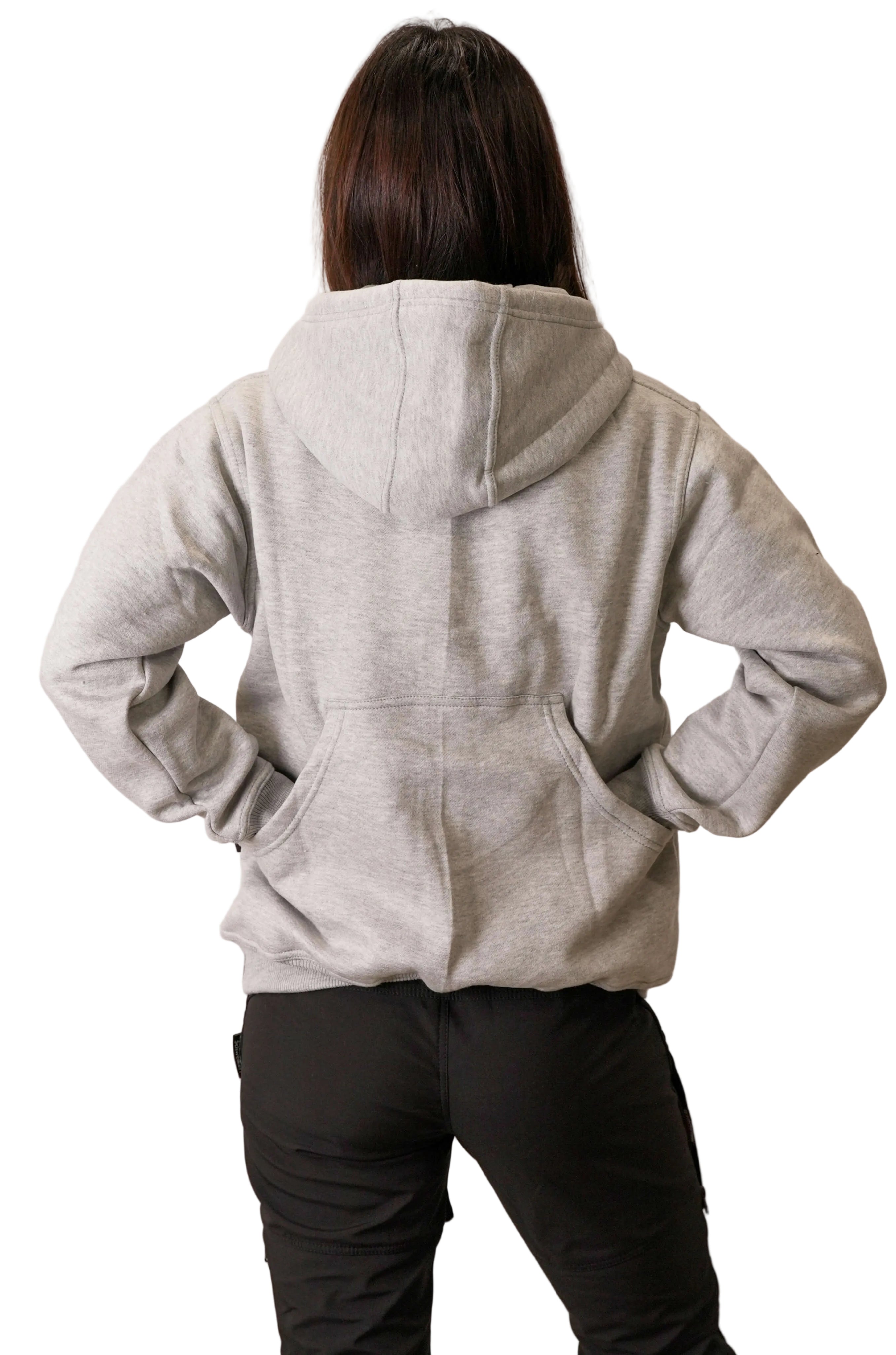 Schweikert Dog Training Hoodie Unisex Grey back pockets