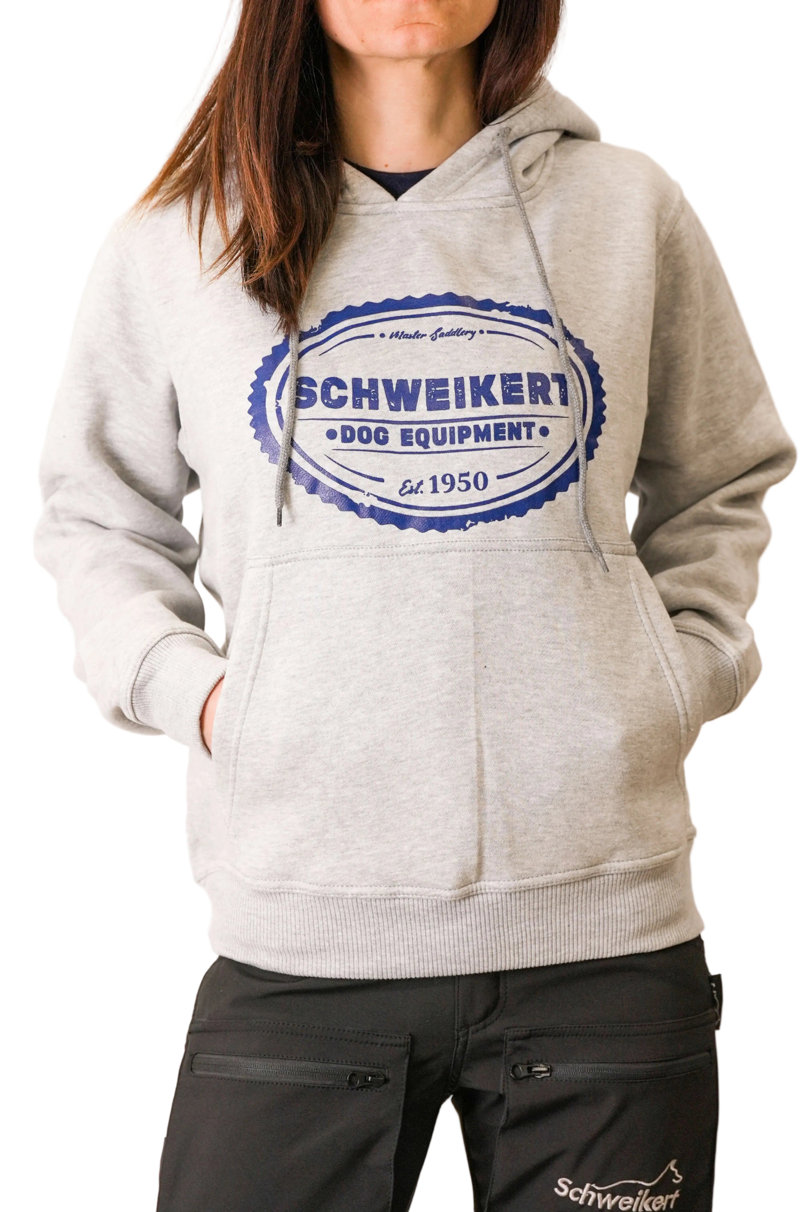 Schweikert Dog Training Hoodie Unisex Grey front