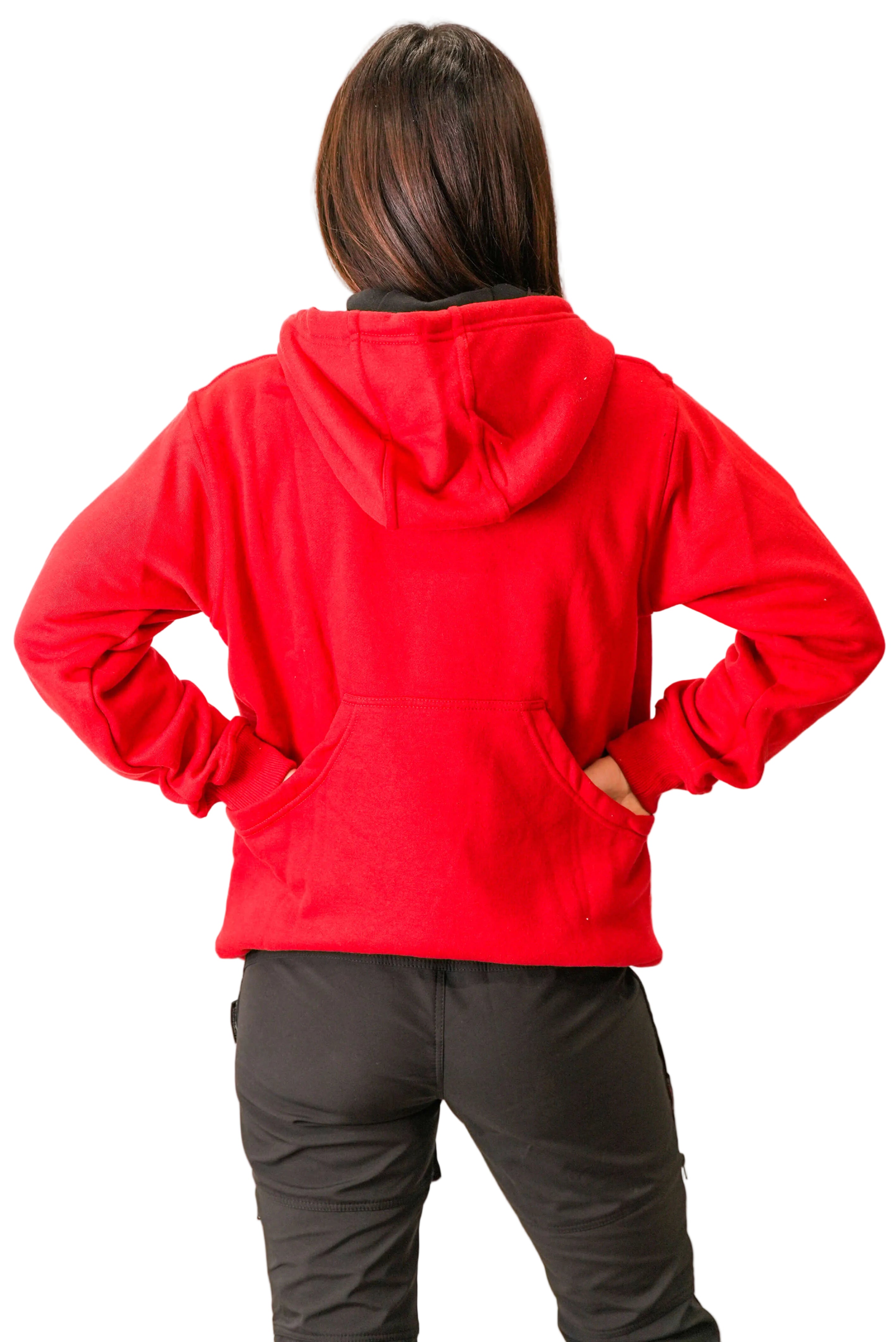 Schweikert Dog Training Hoodie Unisex Red rear pockets