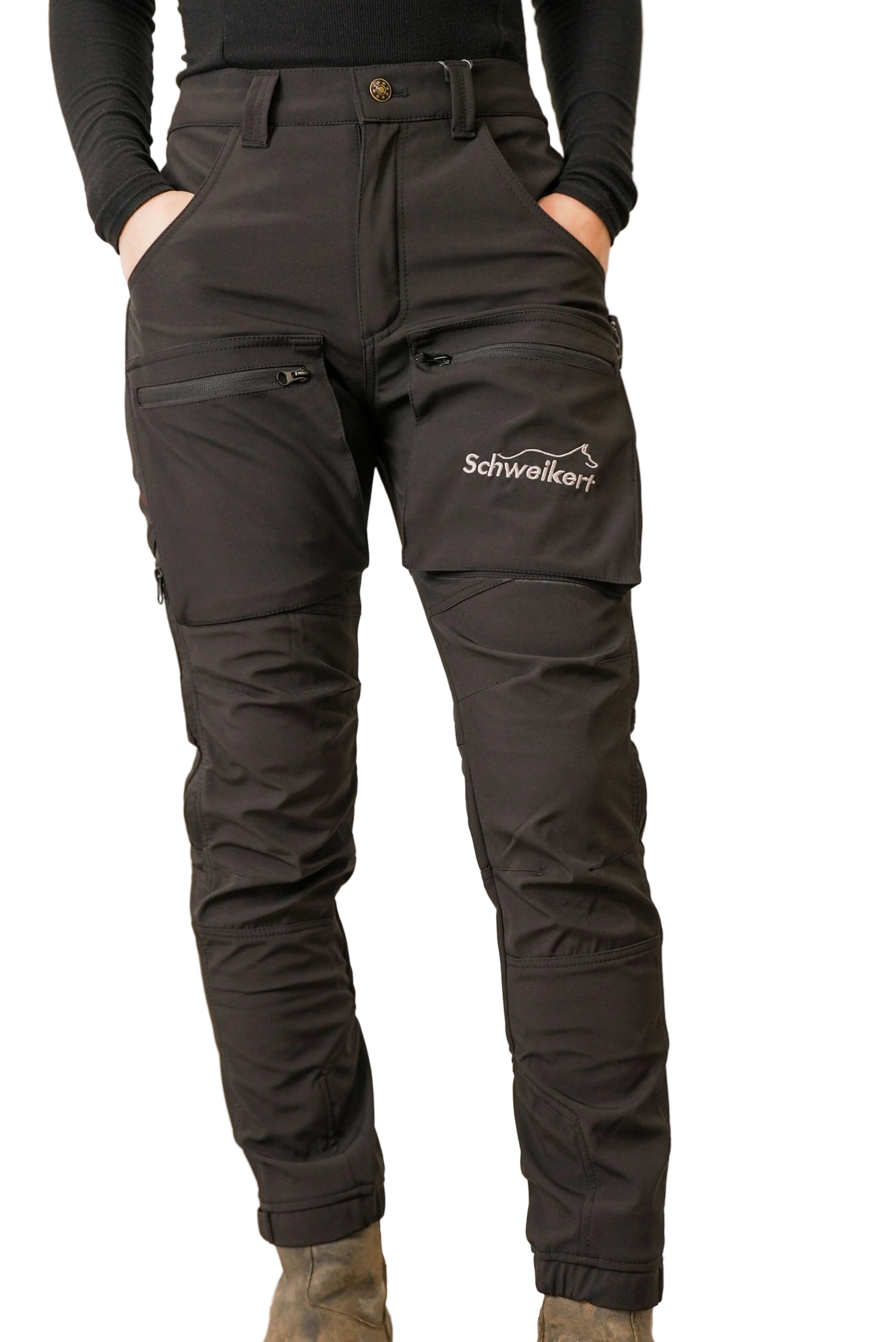 Schweikert Dog Training Trousers Unisex Black front 1
