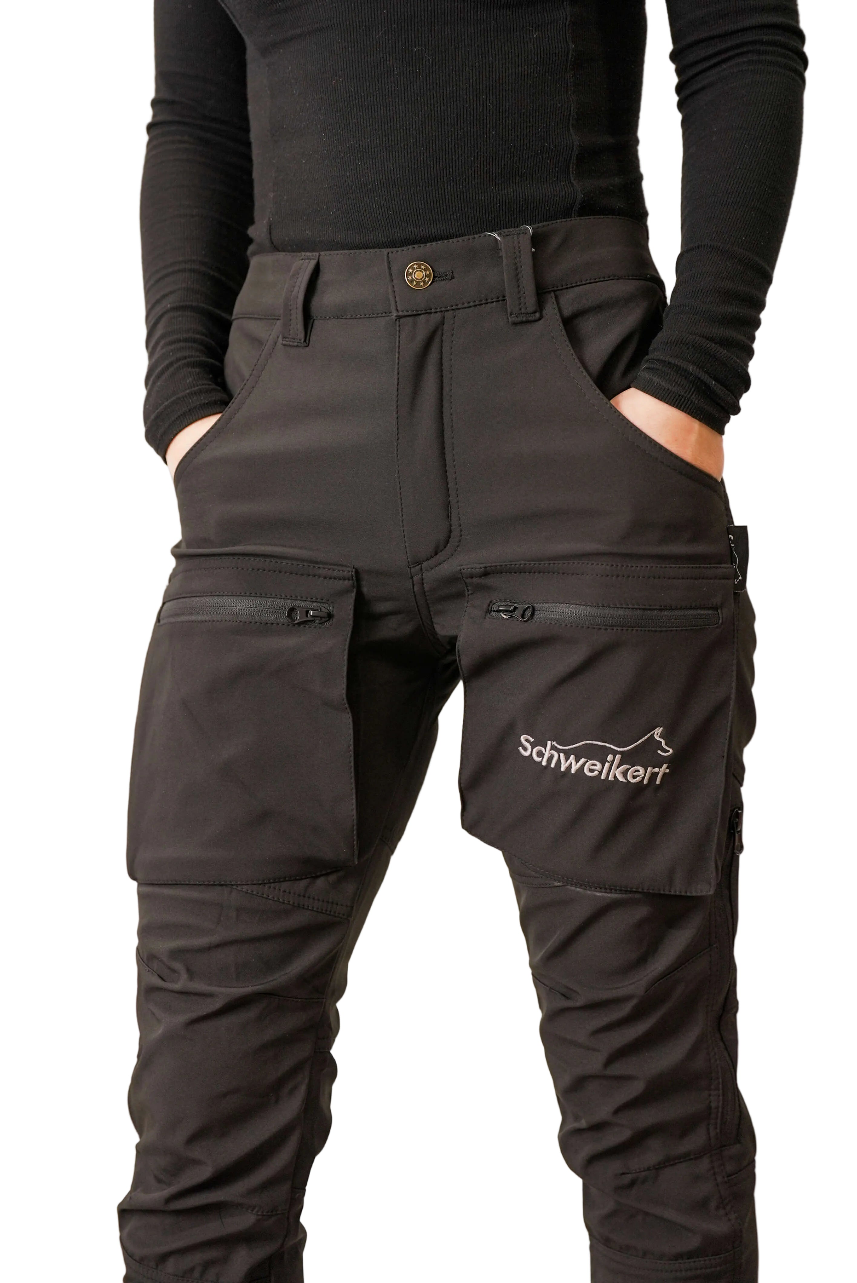 Schweikert Dog Training Trousers Unisex Black front 4