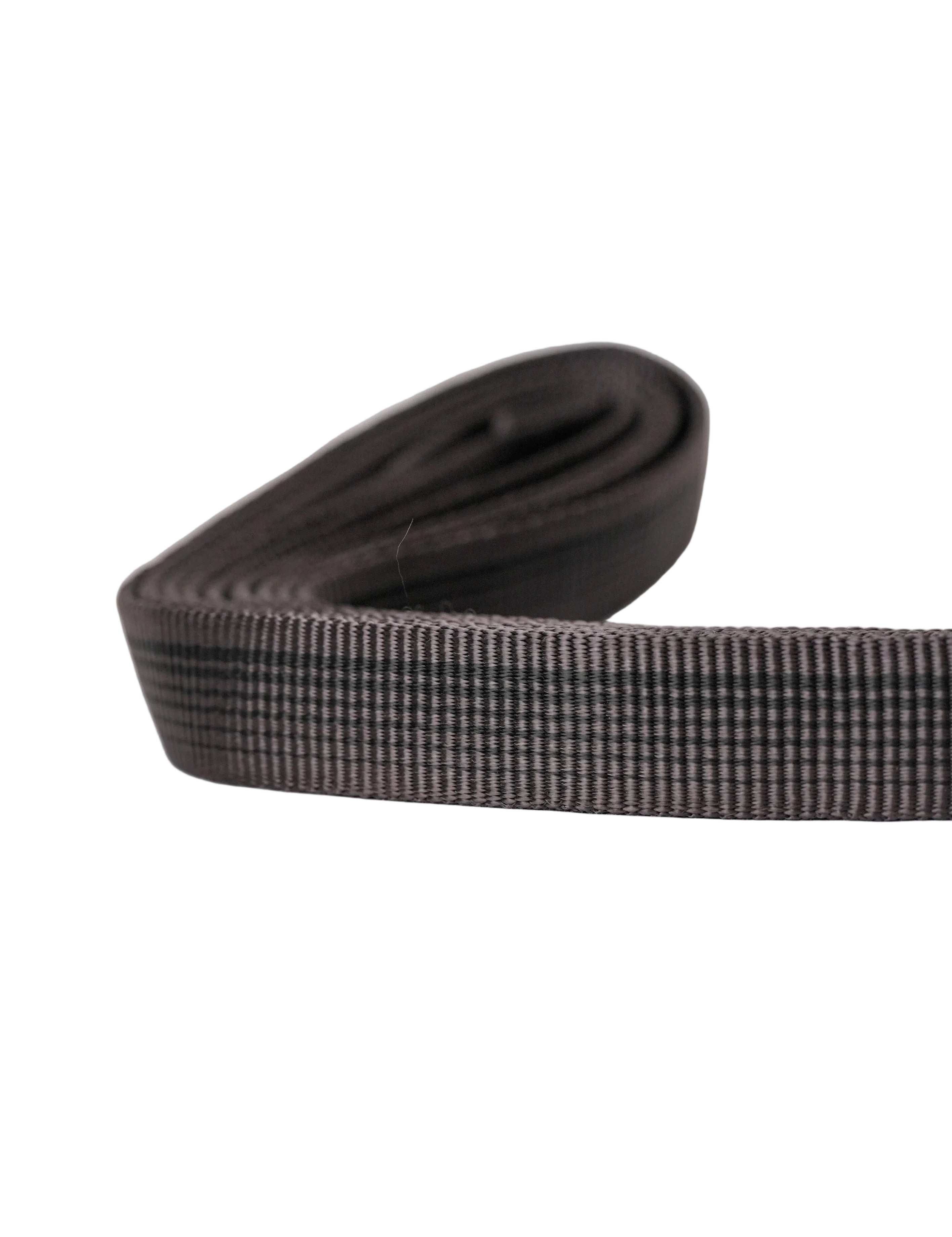 Schweikert Hose-Webbing Lead with Loop Handle Black 20mm Grey