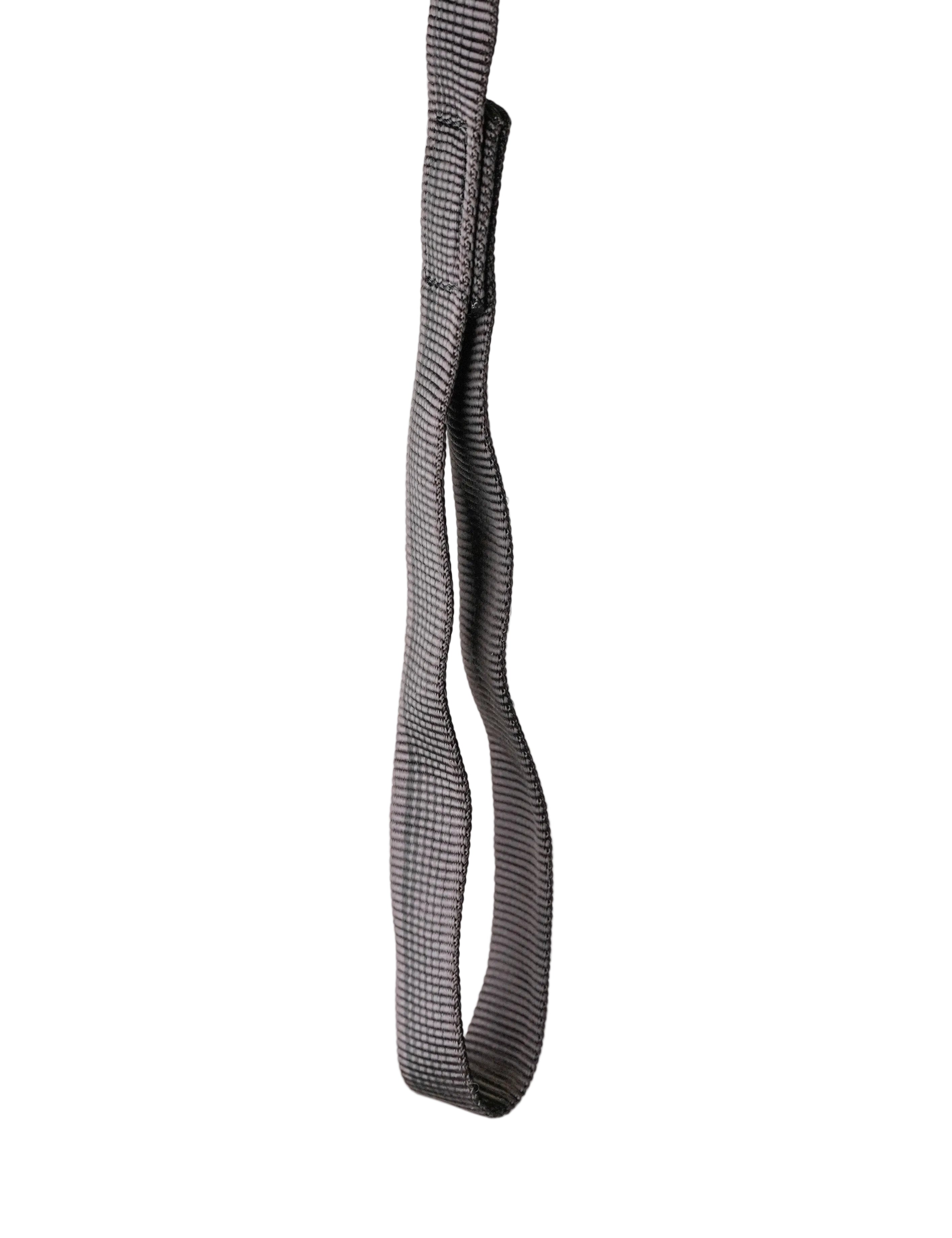 Schweikert Hose-Webbing Lead with Loop Handle Black 20mm Grey main