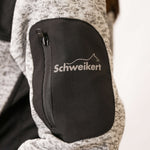 Schweikert Hybrid Dog Sport Jacket Unisex Grey & Black arm pocket