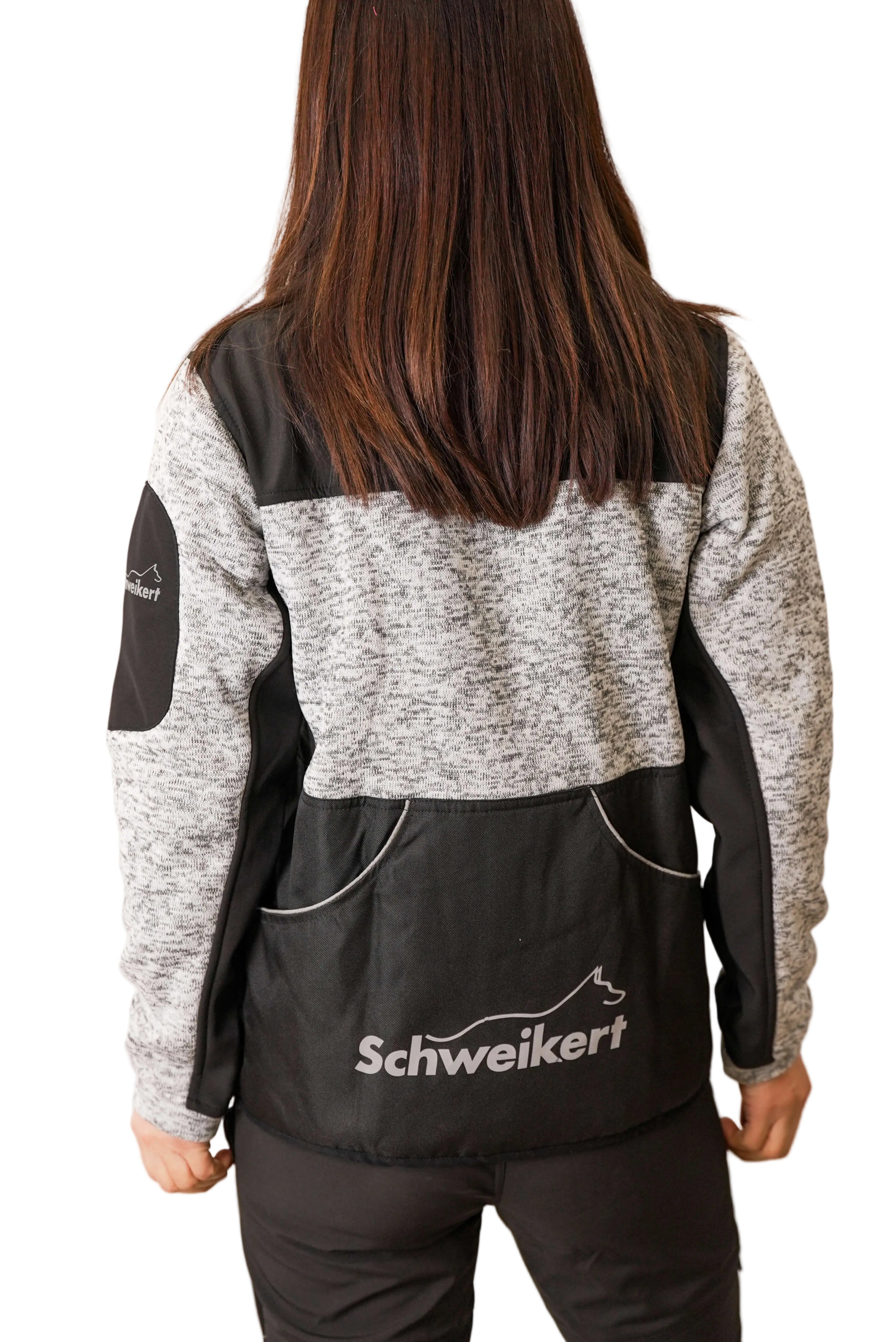 Schweikert Hybrid Dog Sport Jacket Unisex Grey & Black rear