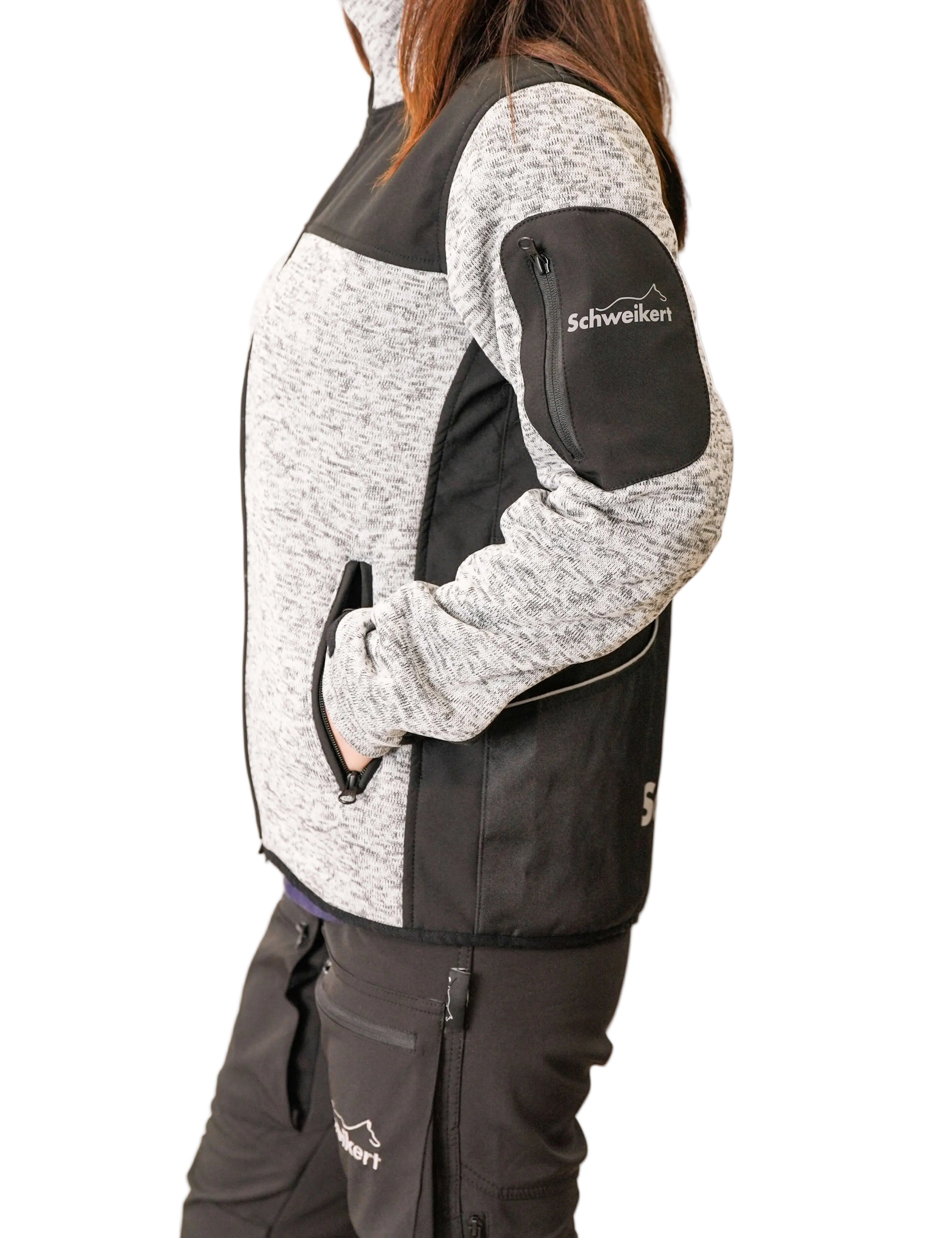 Schweikert Hybrid Dog Sport Jacket Unisex Grey & Black side