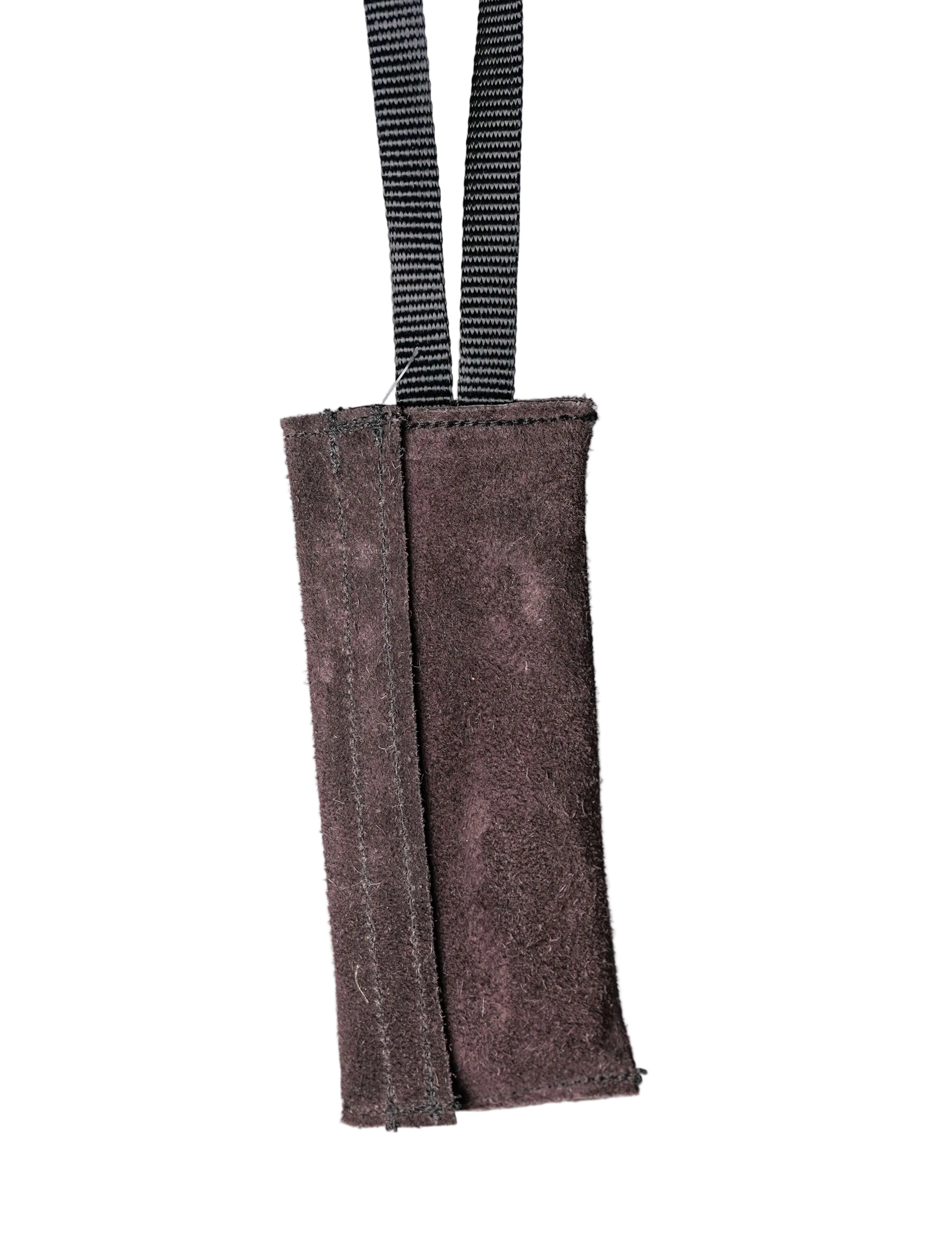 Schweikert Leather Puppy Tug with One Handle 20cm Brown back