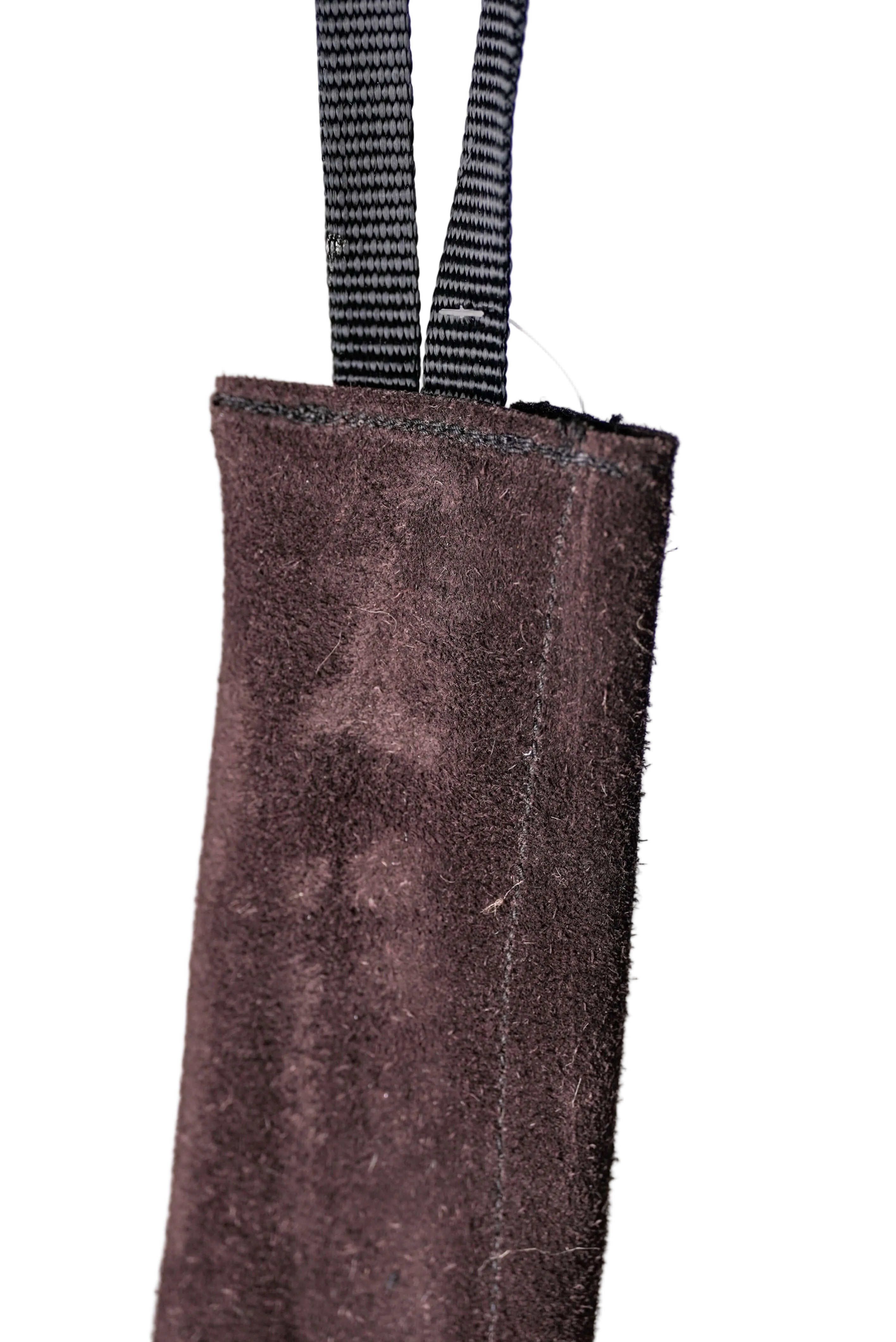Schweikert Leather Puppy Tug with One Handle 20cm Brown strong stitching