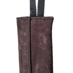 Schweikert Leather Puppy Tug with One Handle 20cm Brown velcro opening