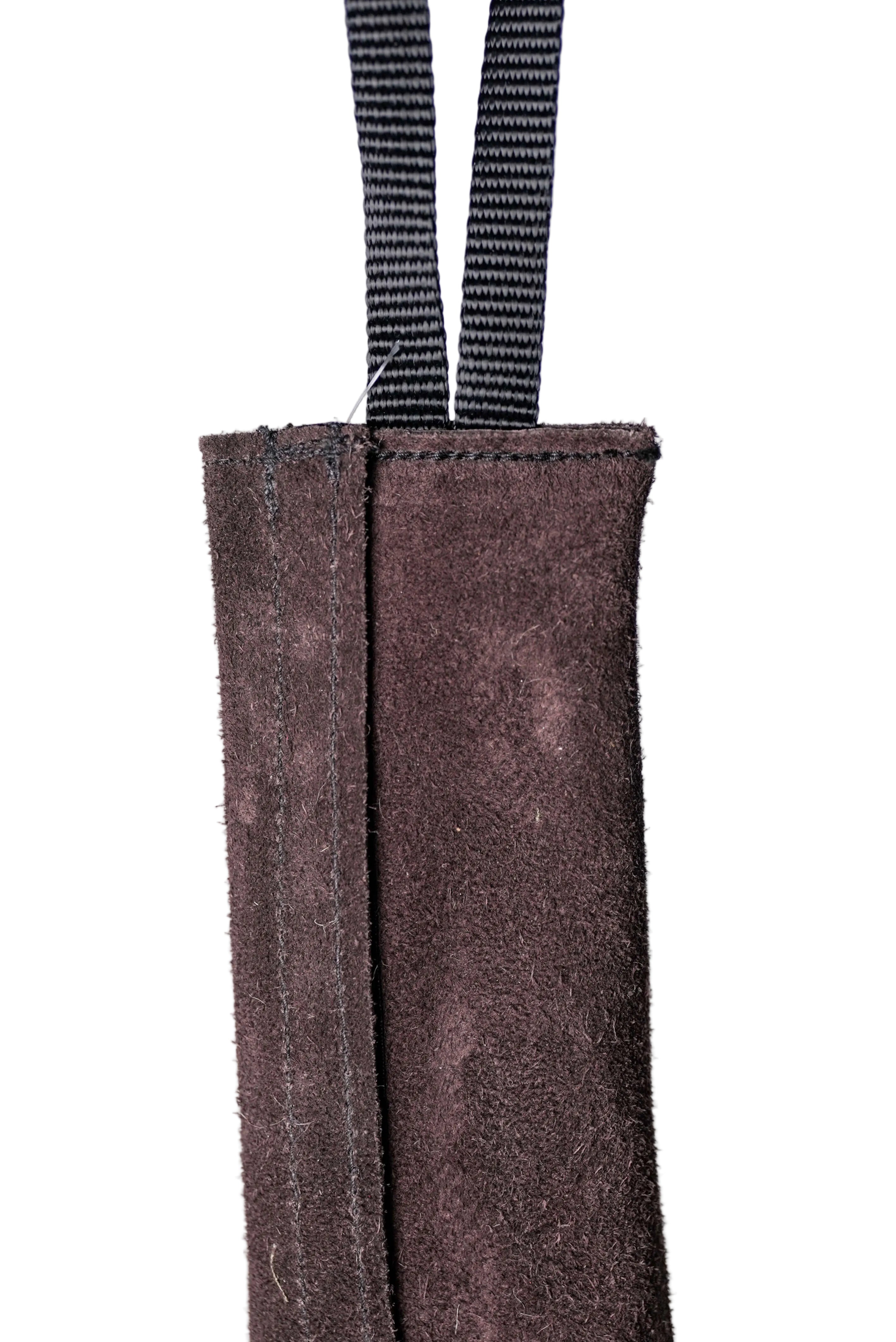 Schweikert Leather Puppy Tug with One Handle 20cm Brown velcro opening