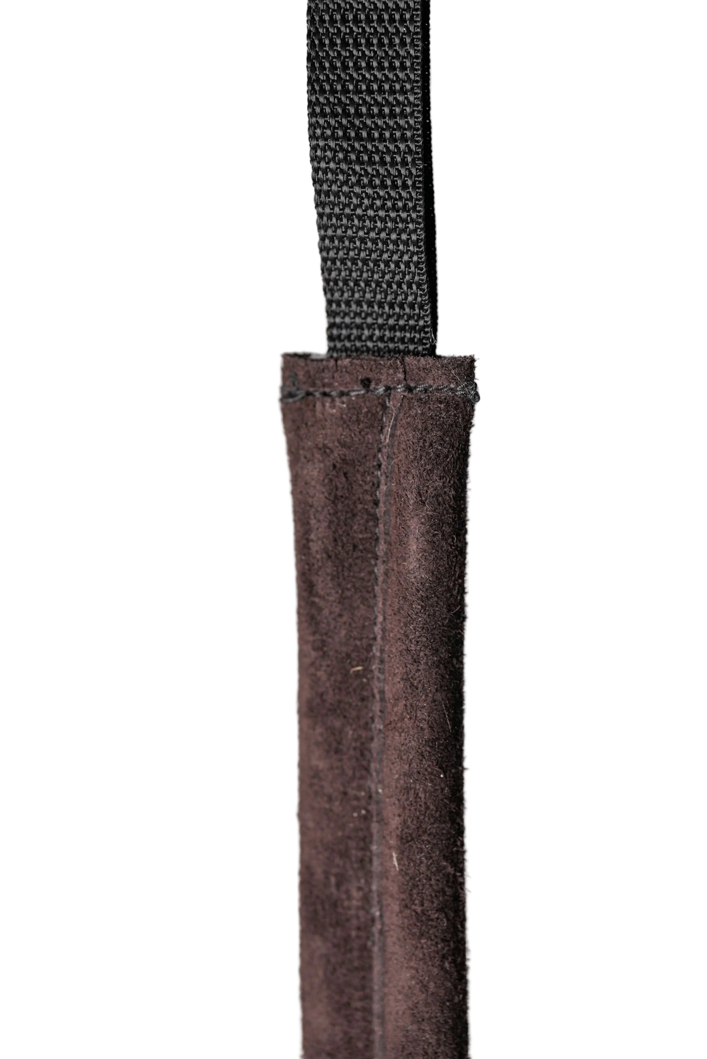 Schweikert Leather Puppy Tug with One Loop Handle Brown alternate view