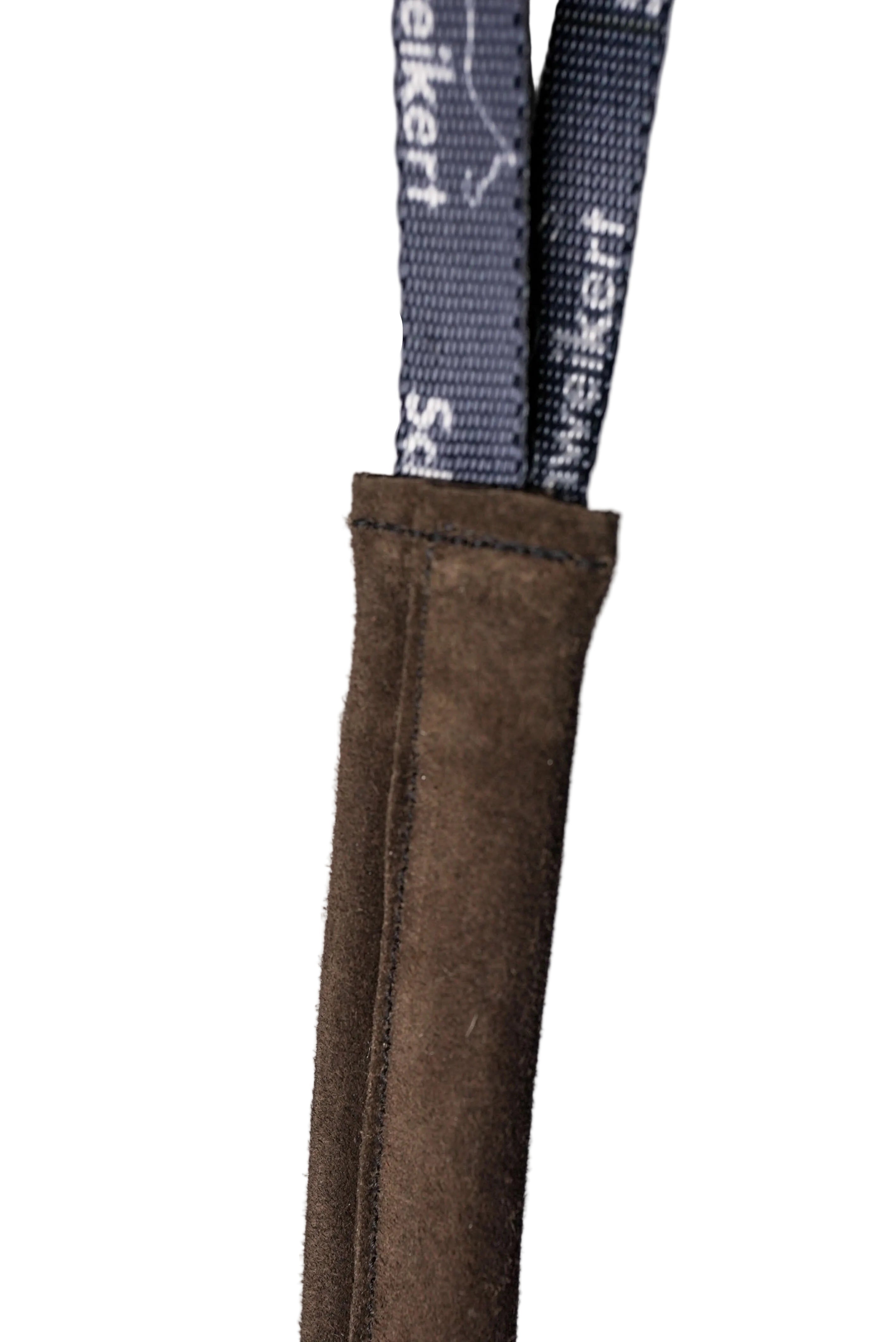 Schweikert Leather Puppy Tug with One Loop Handle Brown stitching