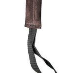 Schweikert Leather Puppy Tug with Two Loop Handles Brown 25cm loops