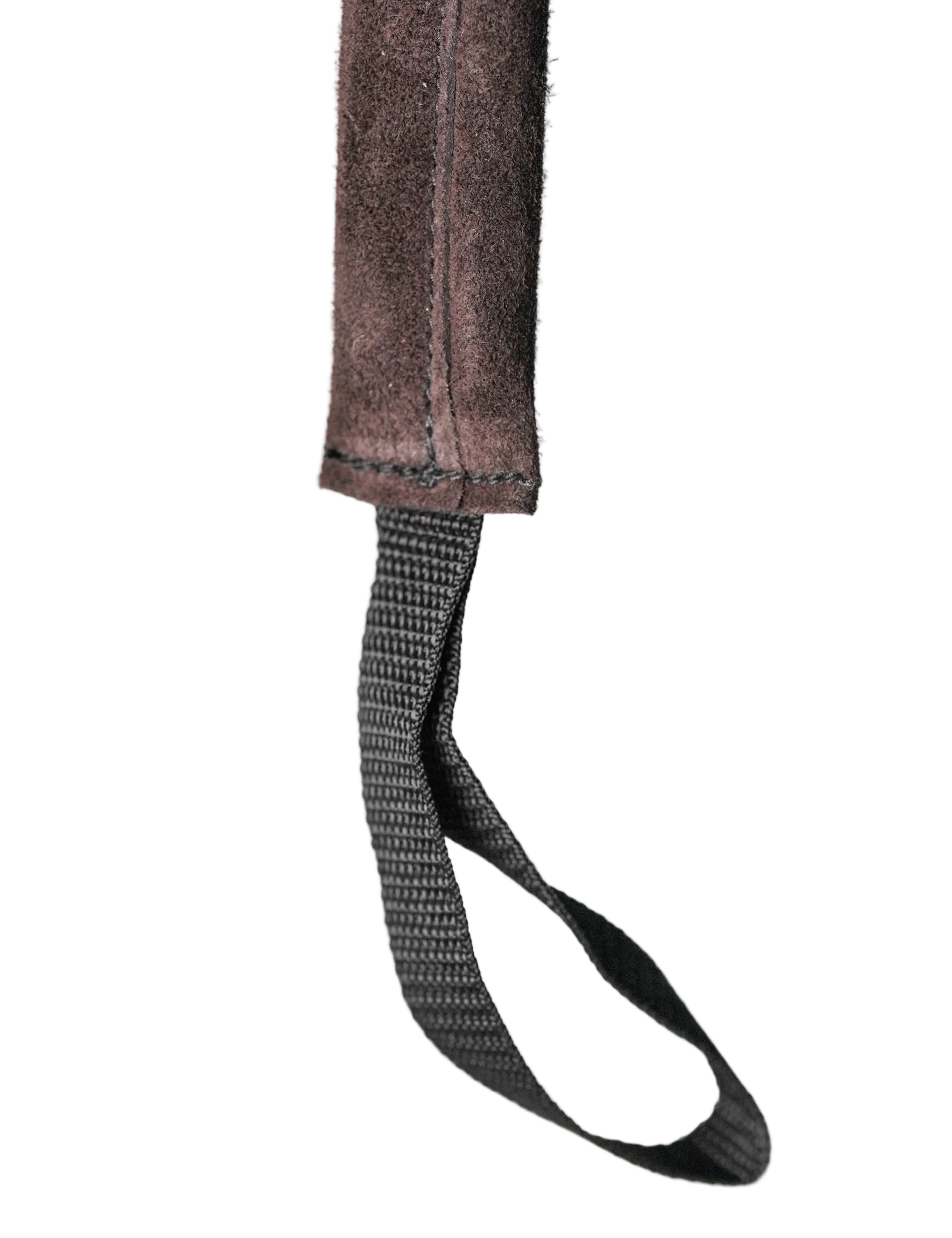 Schweikert Leather Puppy Tug with Two Loop Handles Brown 25cm loops