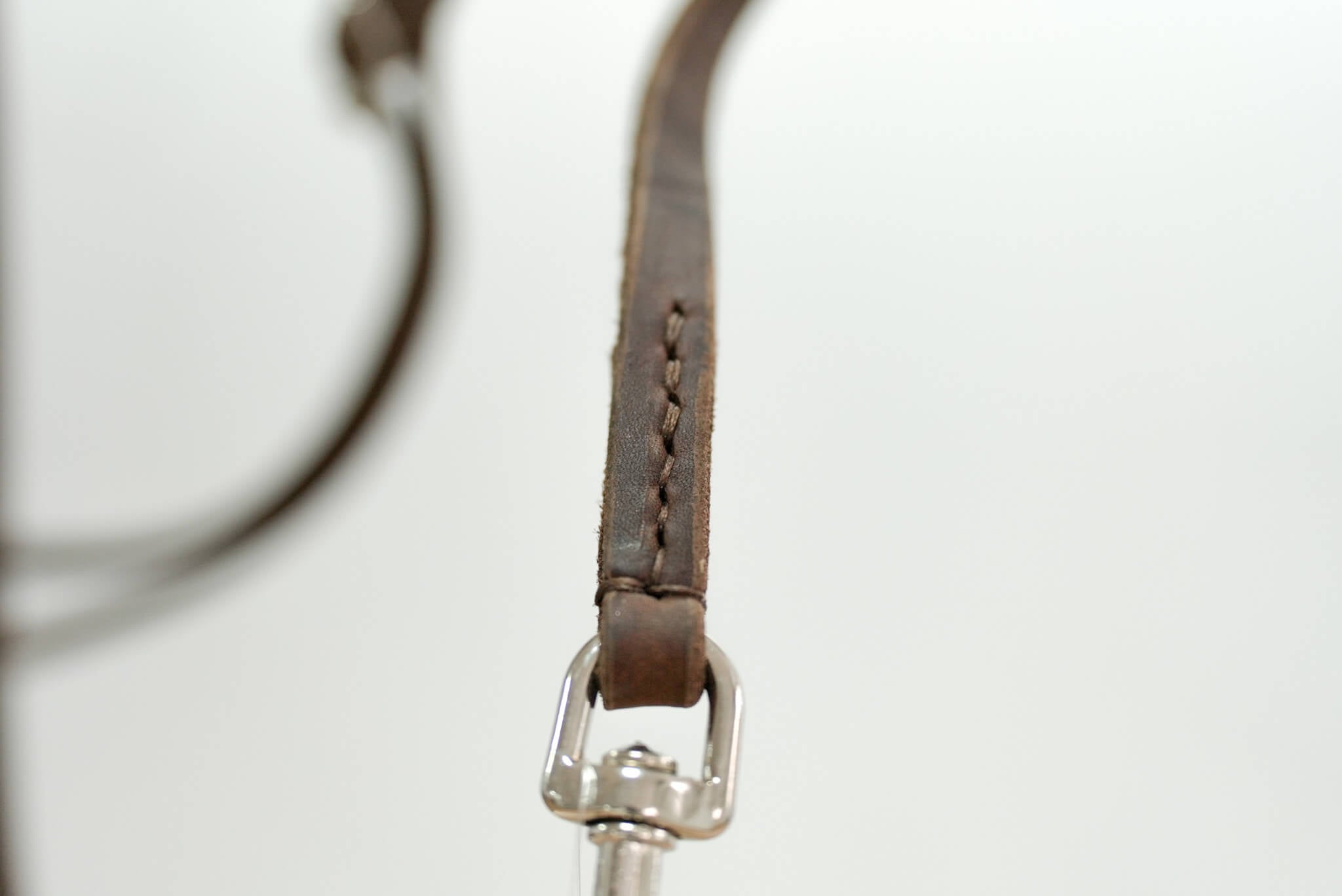 Schweikert Leather Quick Release Lead with Patented Hook hand stitching
