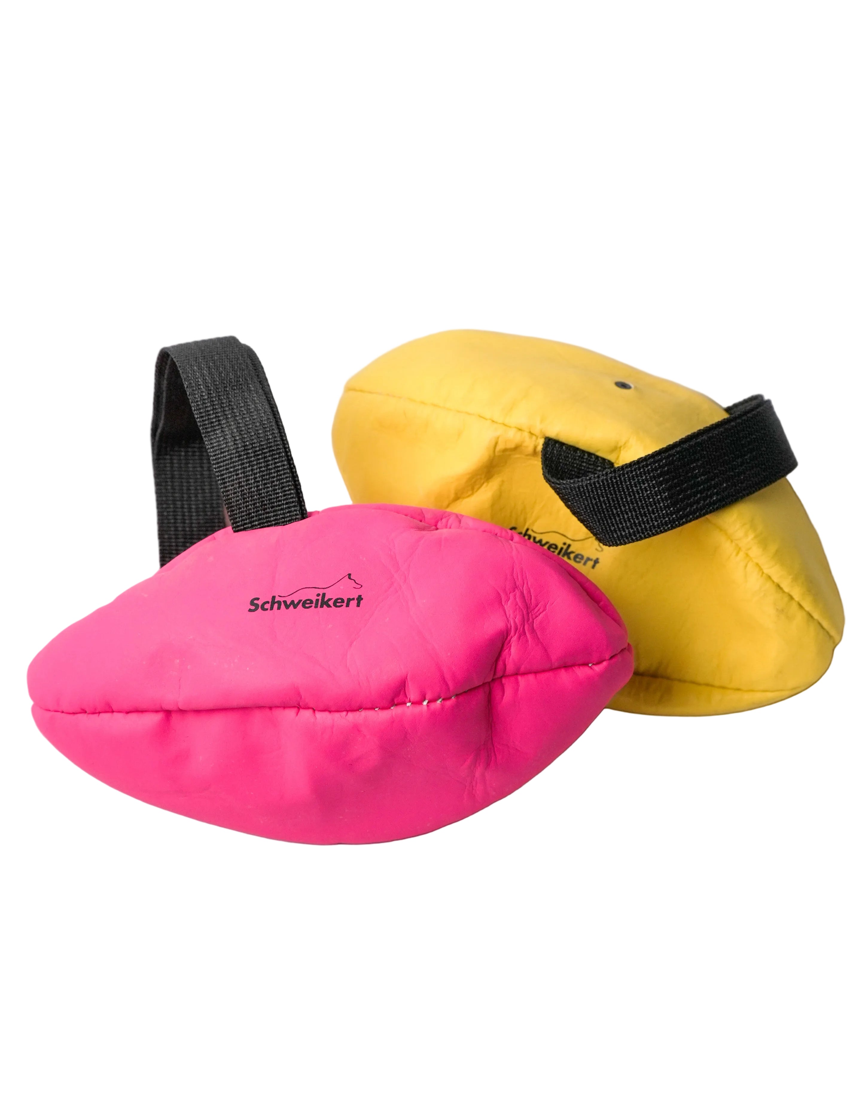 Schweikert Leather Rugby Ball with Handle - Air-Filled 20cm main