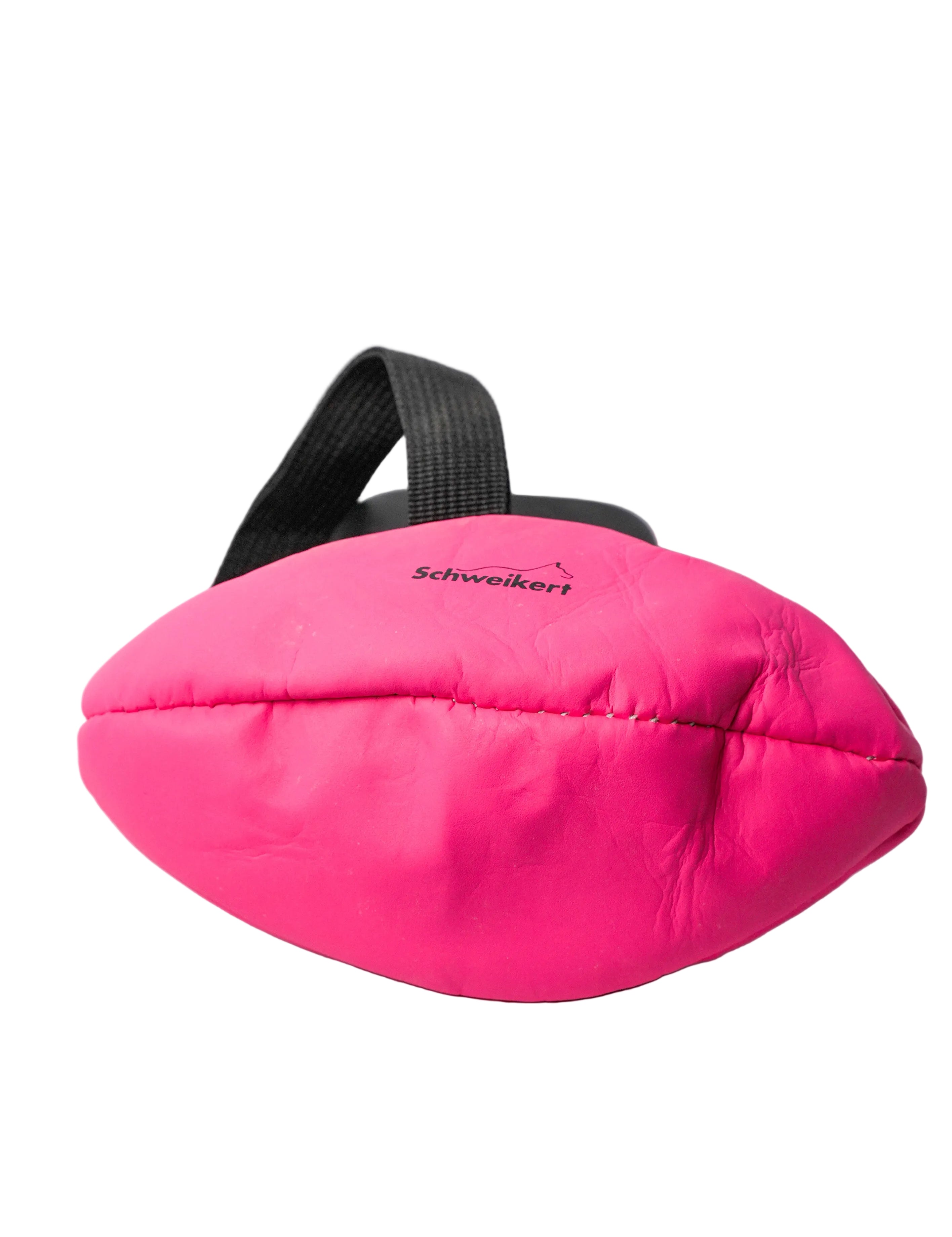 Schweikert Leather Rugby Ball with Handle - Air-Filled 20cm  pink
