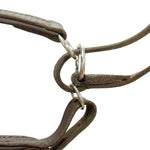 Schweikert Brown Leather Show Lead with Handle stainless steel rings
