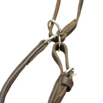 Schweikert Brown Leather Show Lead with Handle brown clasp side