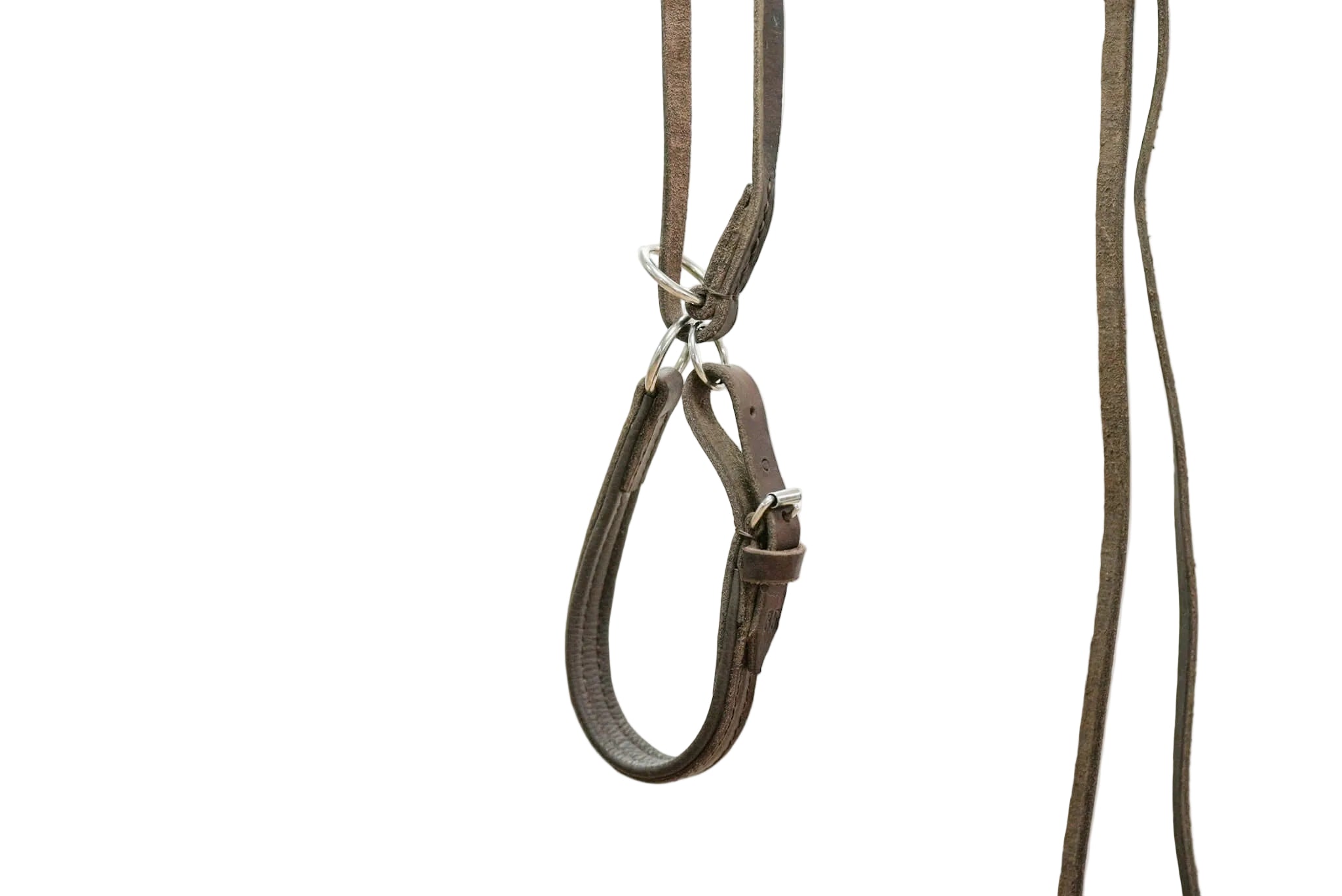 Schweikert Brown Leather Show Lead with Handle main