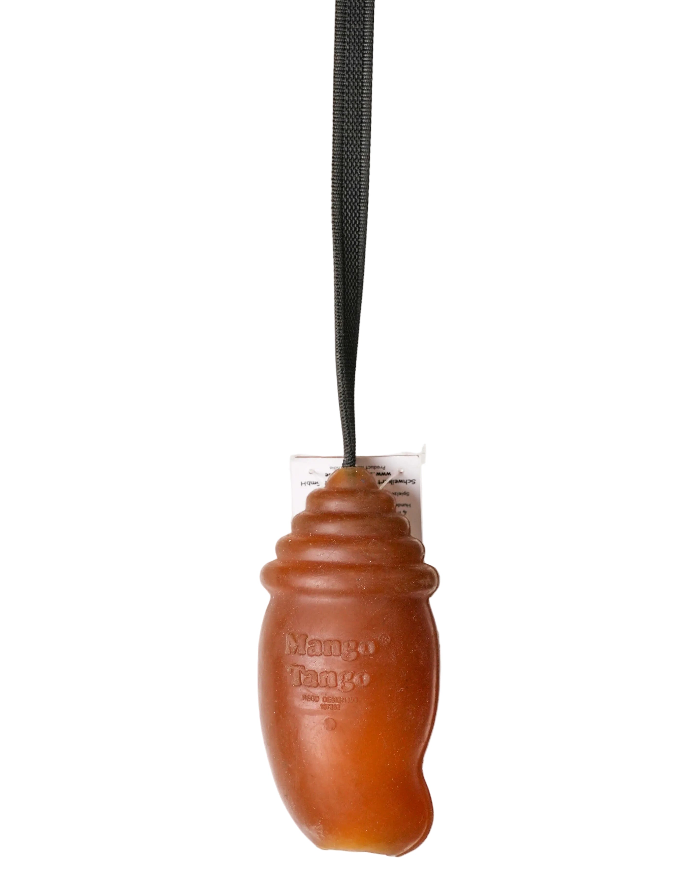 Schweikert Mango Tango Organic Natural Rubber Dog Toy on a String main