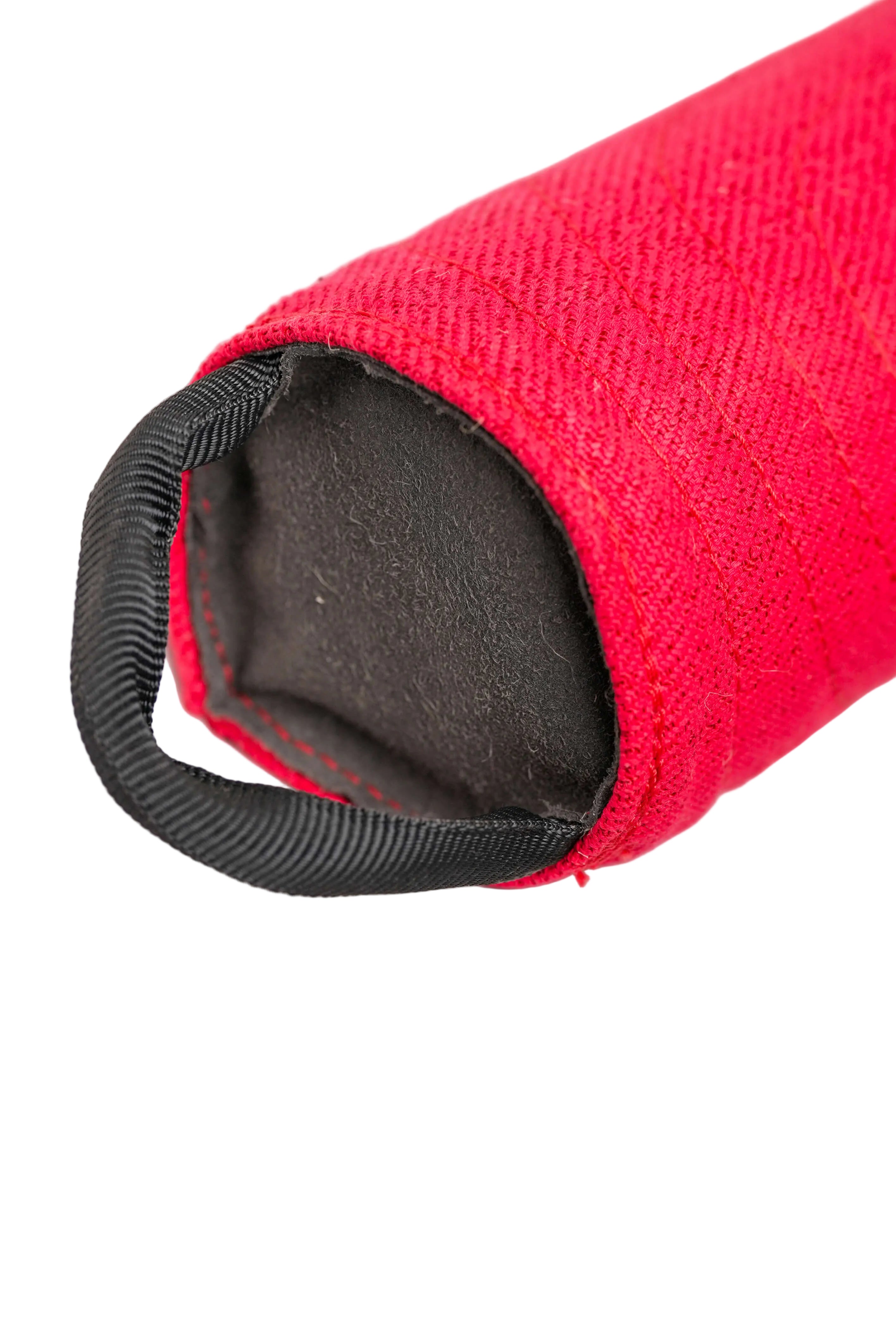 Schweikert Nylcot Bite Roll with Handles Red side angle