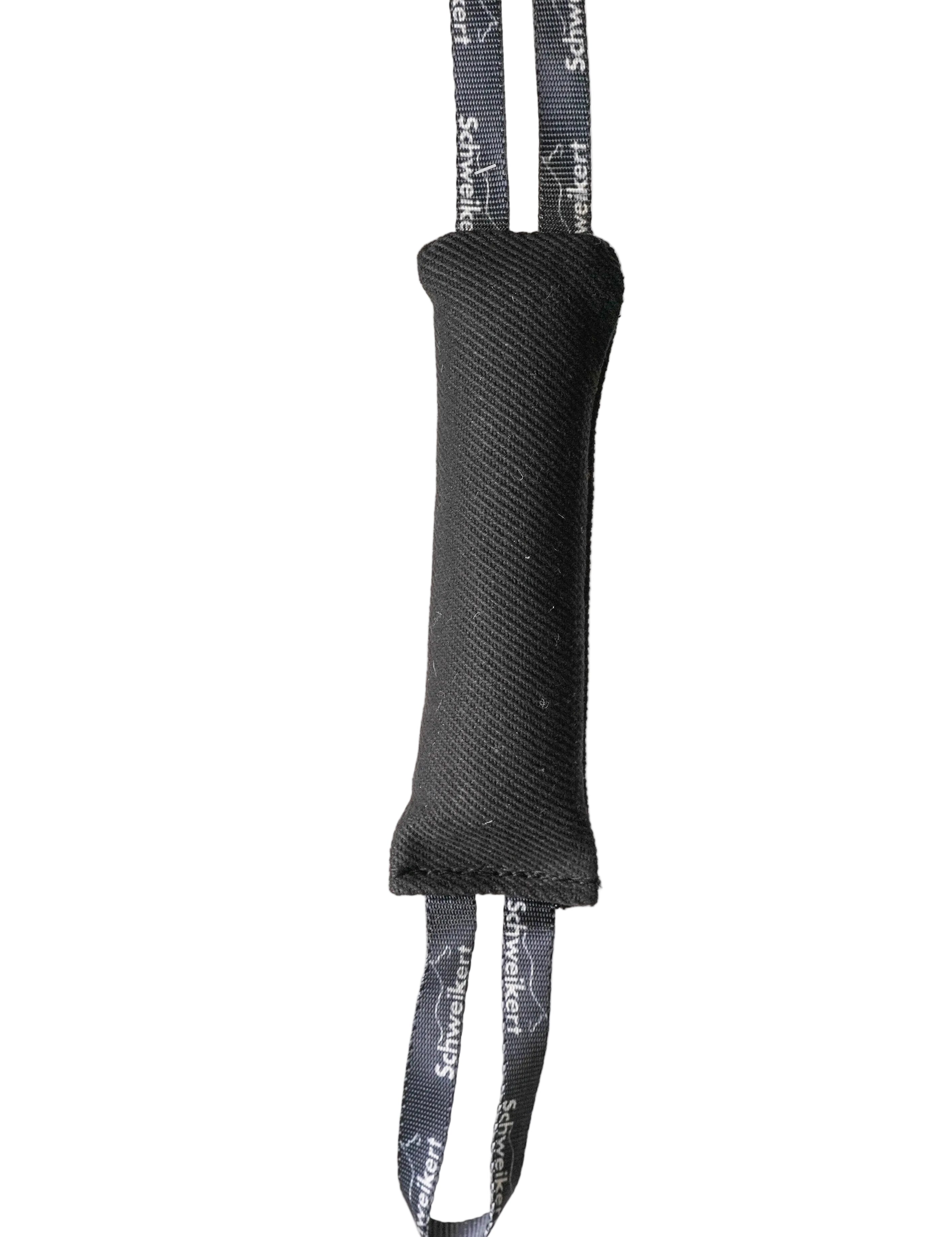 Schweikert Nylcot Puppy Tug with 2 Handles black front