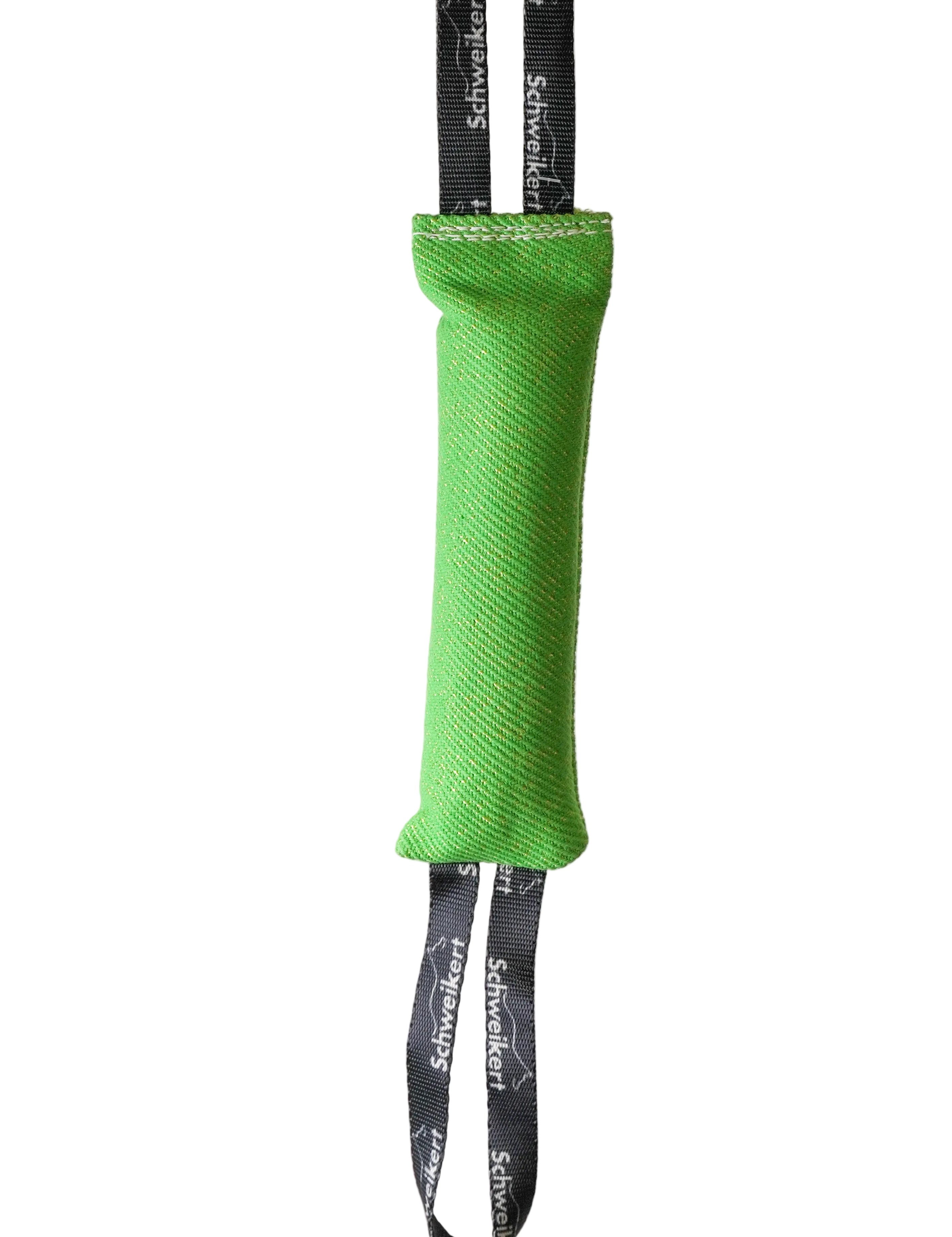 Schweikert Nylcot Puppy Tug with 2 Handles green front