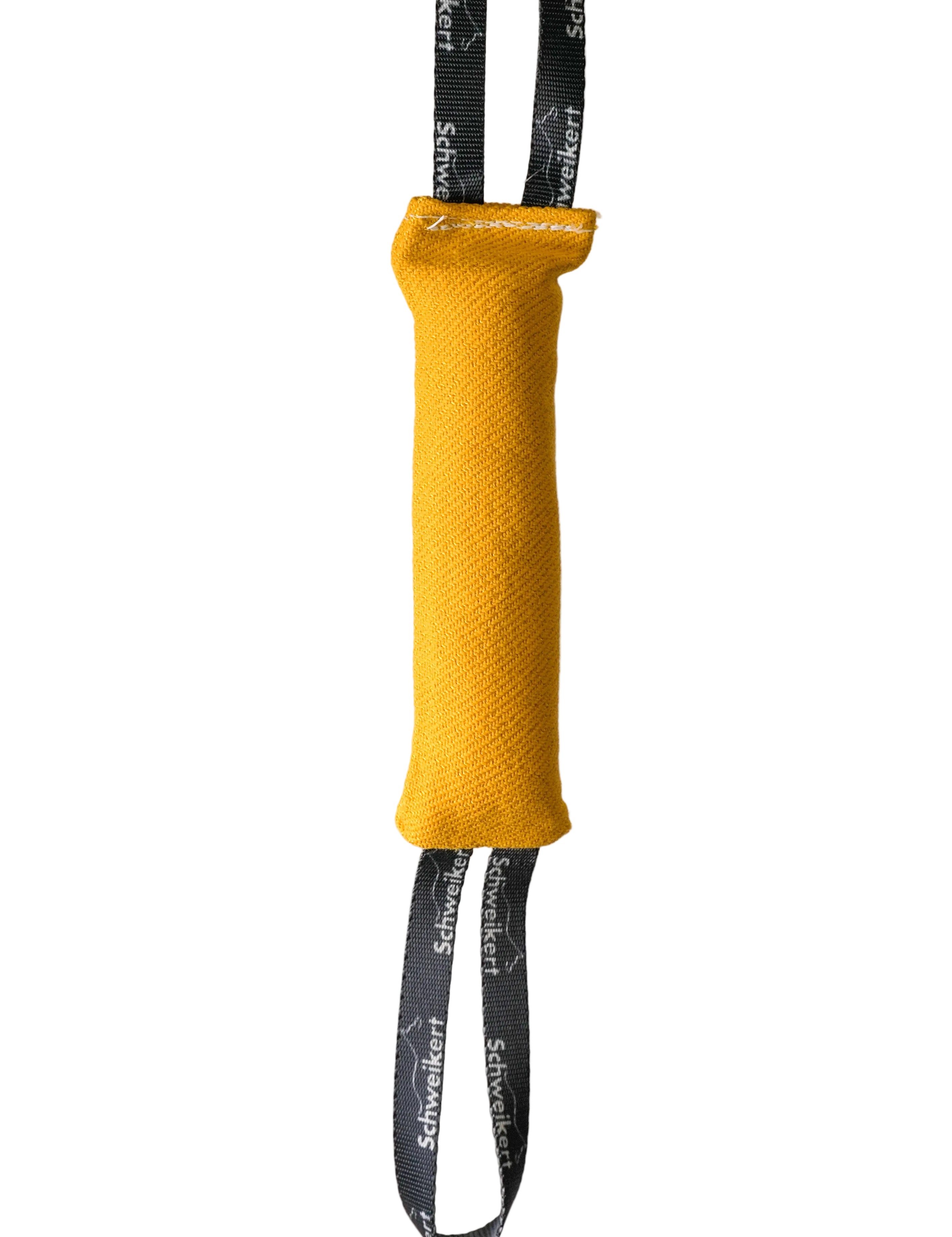 Schweikert Nylcot Puppy Tug with 2 Handles yellow front