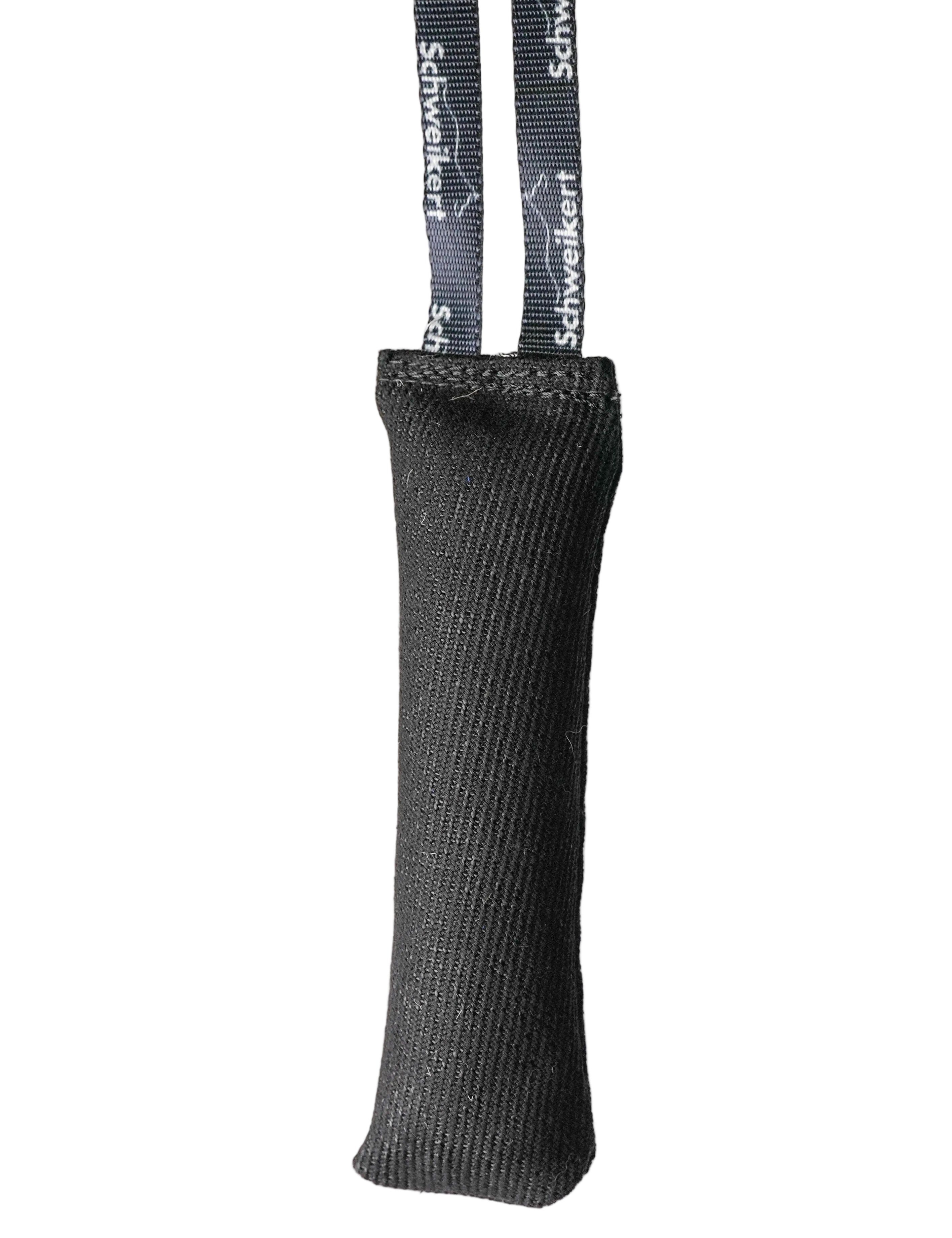 Schweikert Nylcot Puppy Tug with Handle Black front