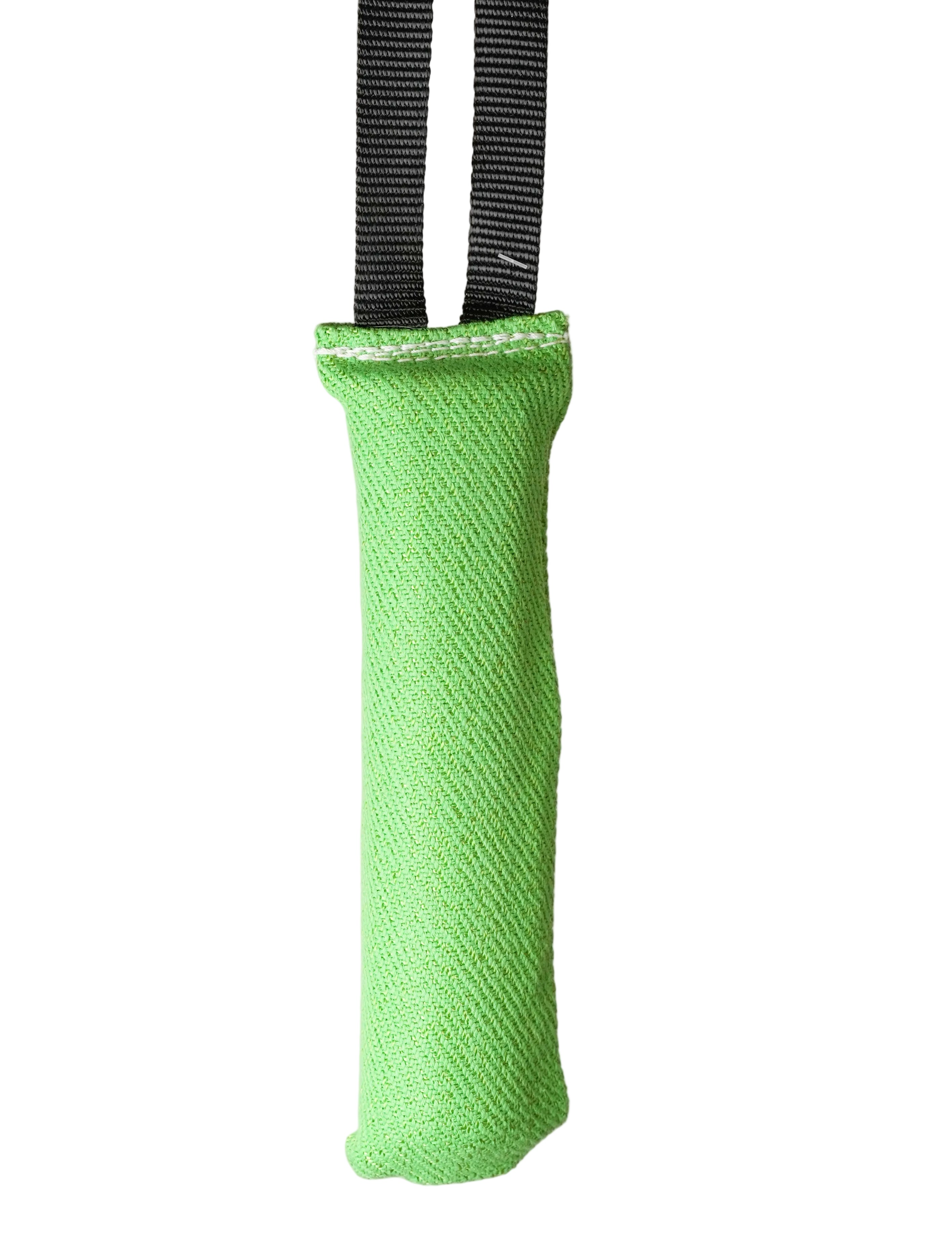 Schweikert Nylcot Puppy Tug with Handle Green front