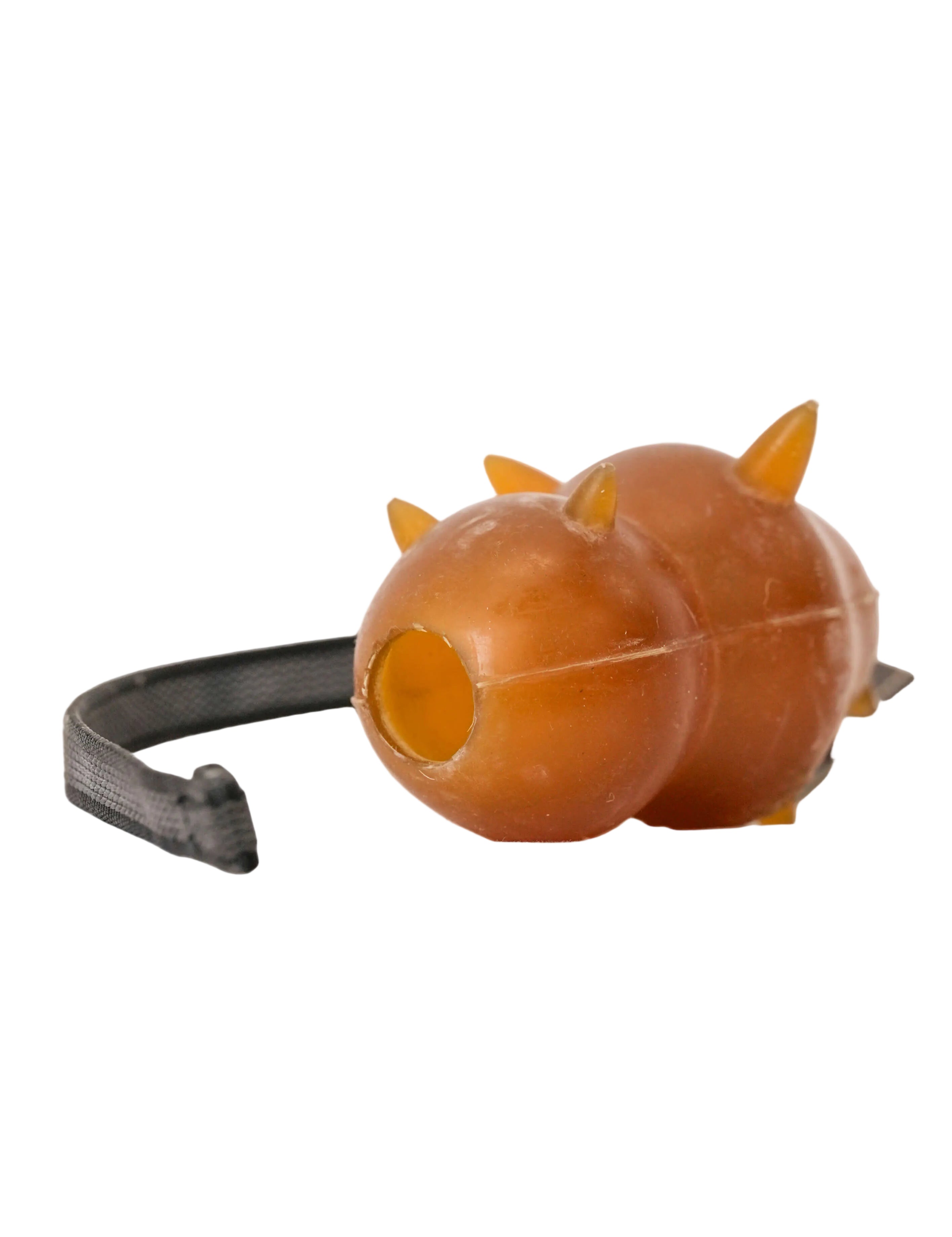 Schweikert Snorky Organic Natural Rubber Dog Toy on a String front