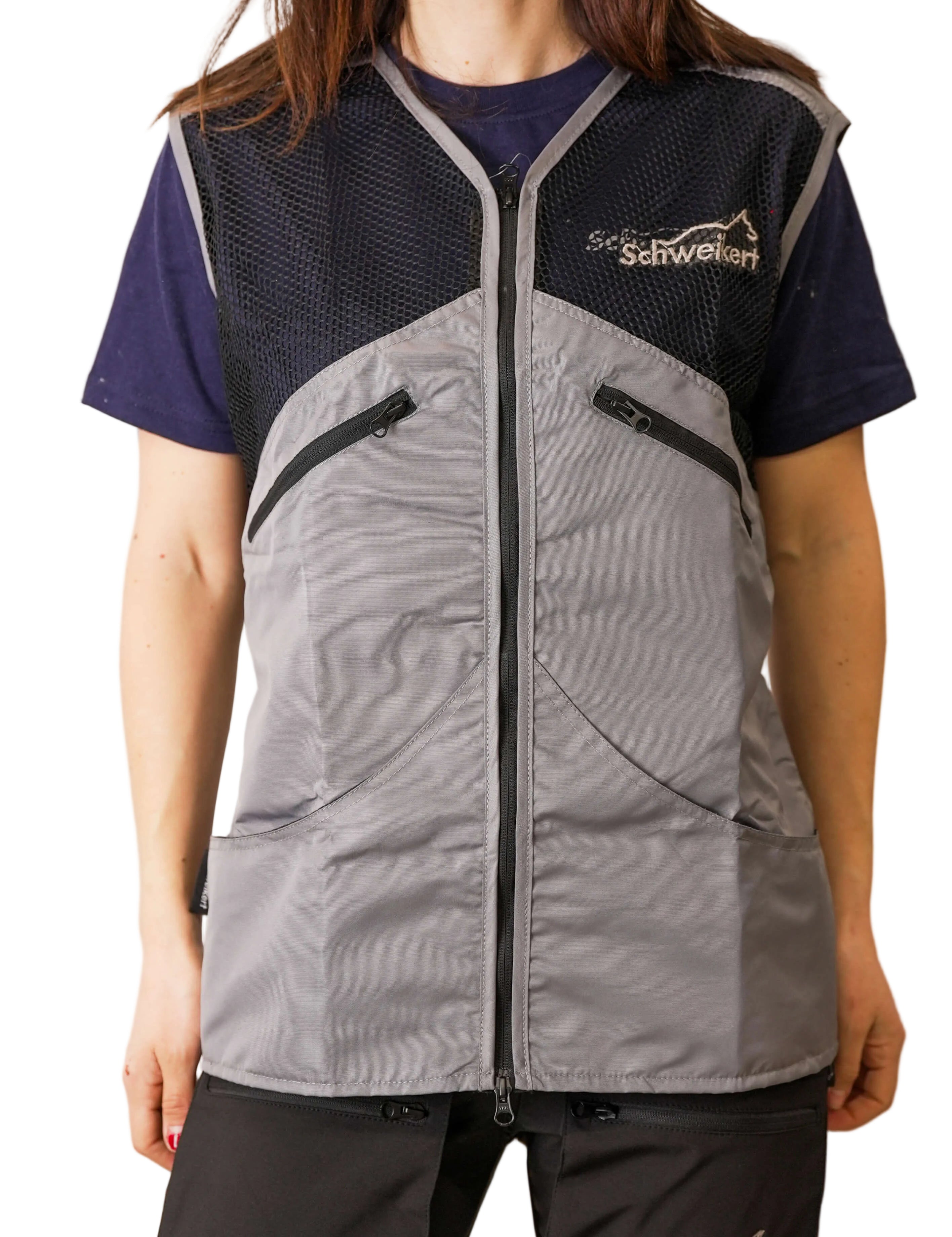 Schweikert Summer Dog Training Vest Unisex Black & Grey front