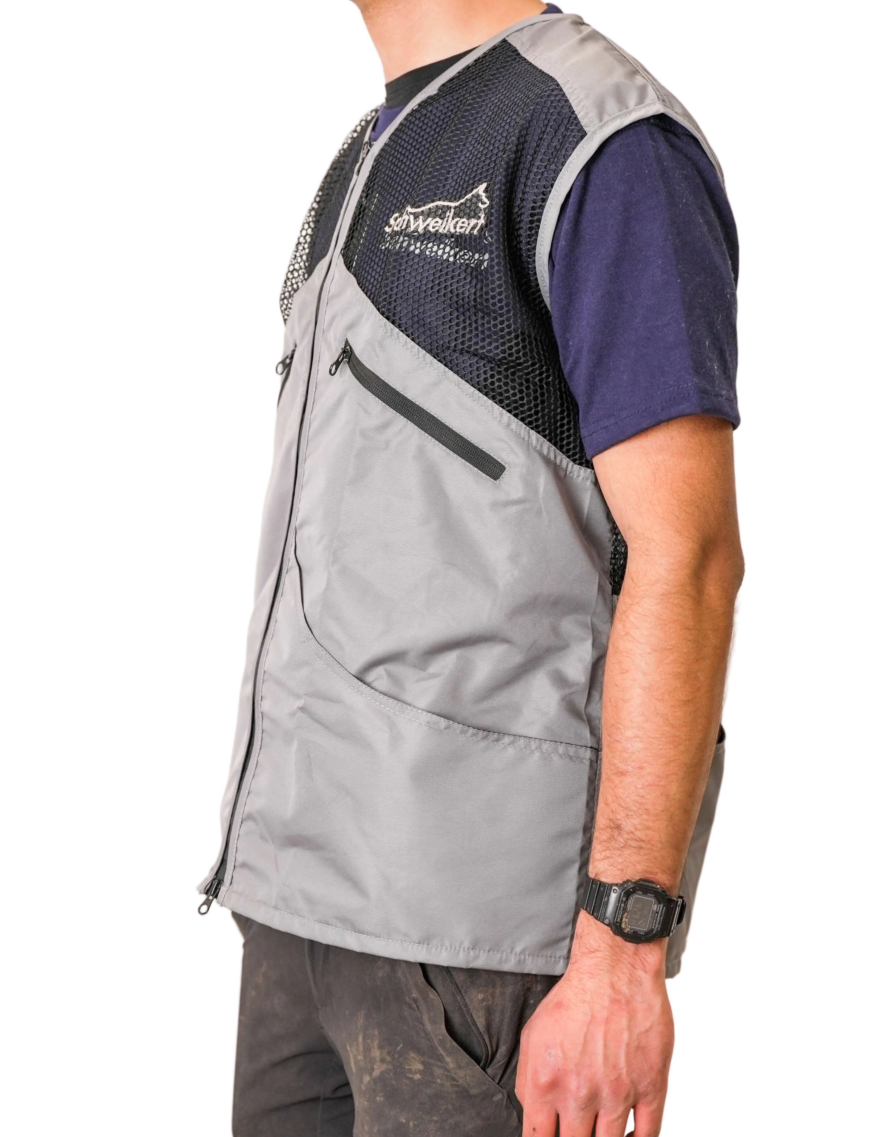 Schweikert Summer Dog Training Vest Unisex Black & Grey side 2