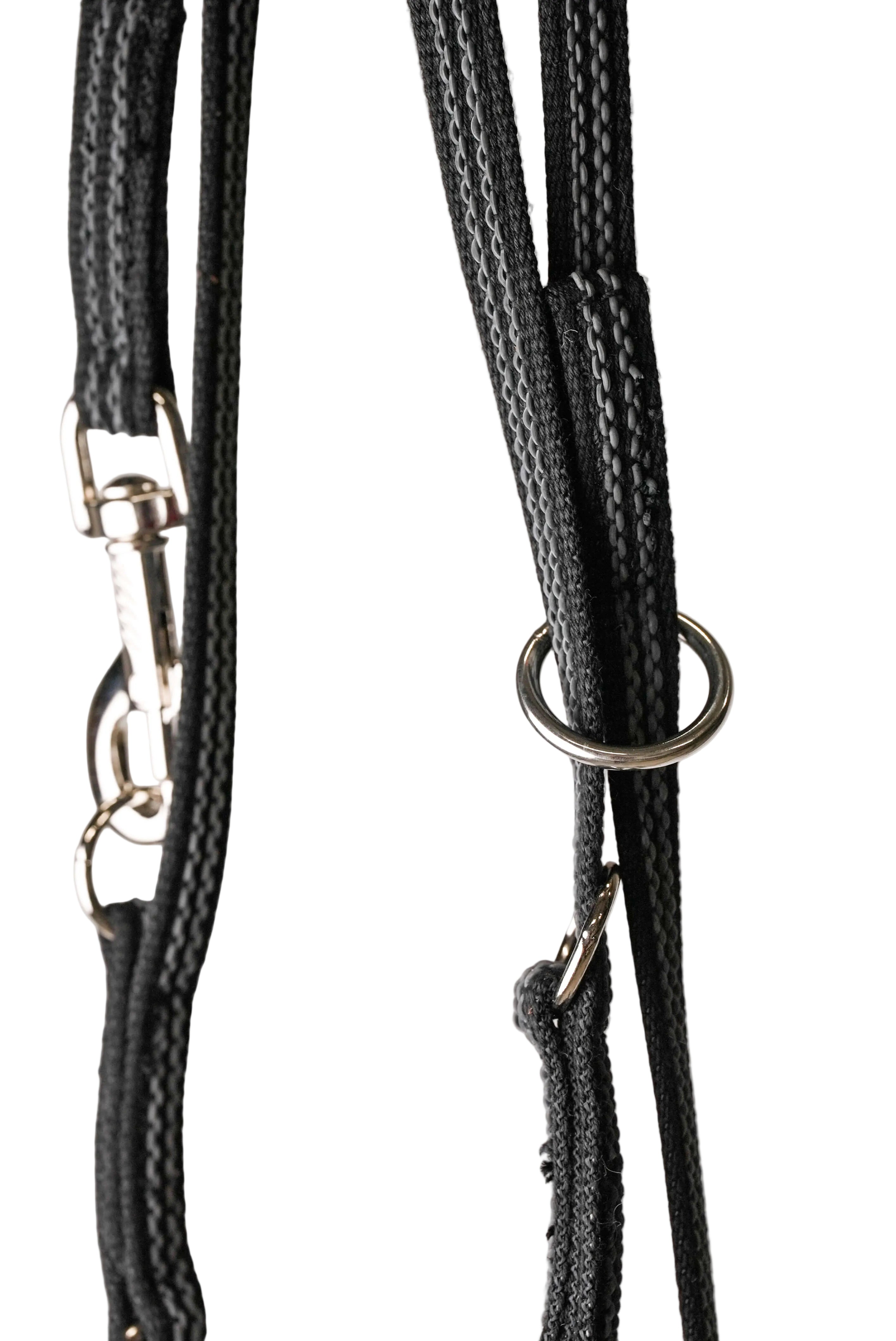 Schweikert Super-Grip Adjustable Lead With Loop Handle stainless steel rings
