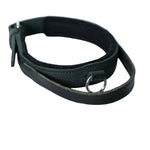 Schweikert lather dog collar with felt padding handle - side view
